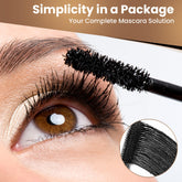24 Hour Long Lasting Mascara Black Volume and Length - Professional Waterproof Mascara for Evening Looks, Everyday Use - Telescopic Mascara Waterproof Ideal for Natural Lashes